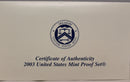2003 Proof Set CN-Clad (OGP) 10 coins