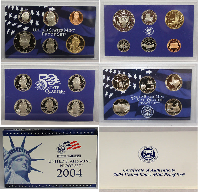 1999-2008 S Proof Set Run CN-Clad 10 Sets 109 Coins