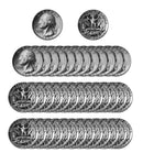 1965 SMS Washington Quarter Roll CN-Clad (40 Coins)