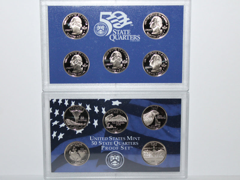 2007 State Quarter Proof Set CN-Clad (OGP) 5 coins