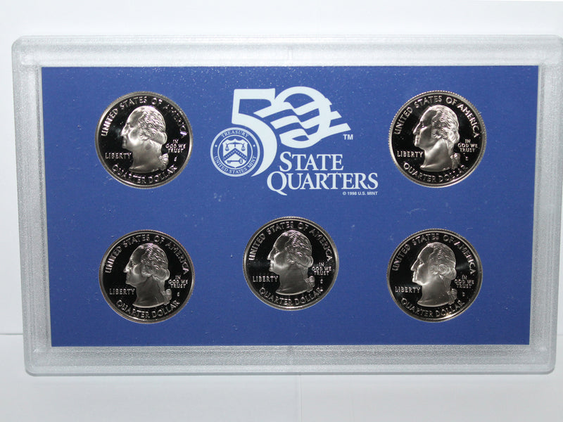 2007 State Quarter Proof Set CN-Clad (OGP) 5 coins