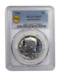 1964 Silver Kennedy Proof Accented Hair Half Dollar PCGS PR69
