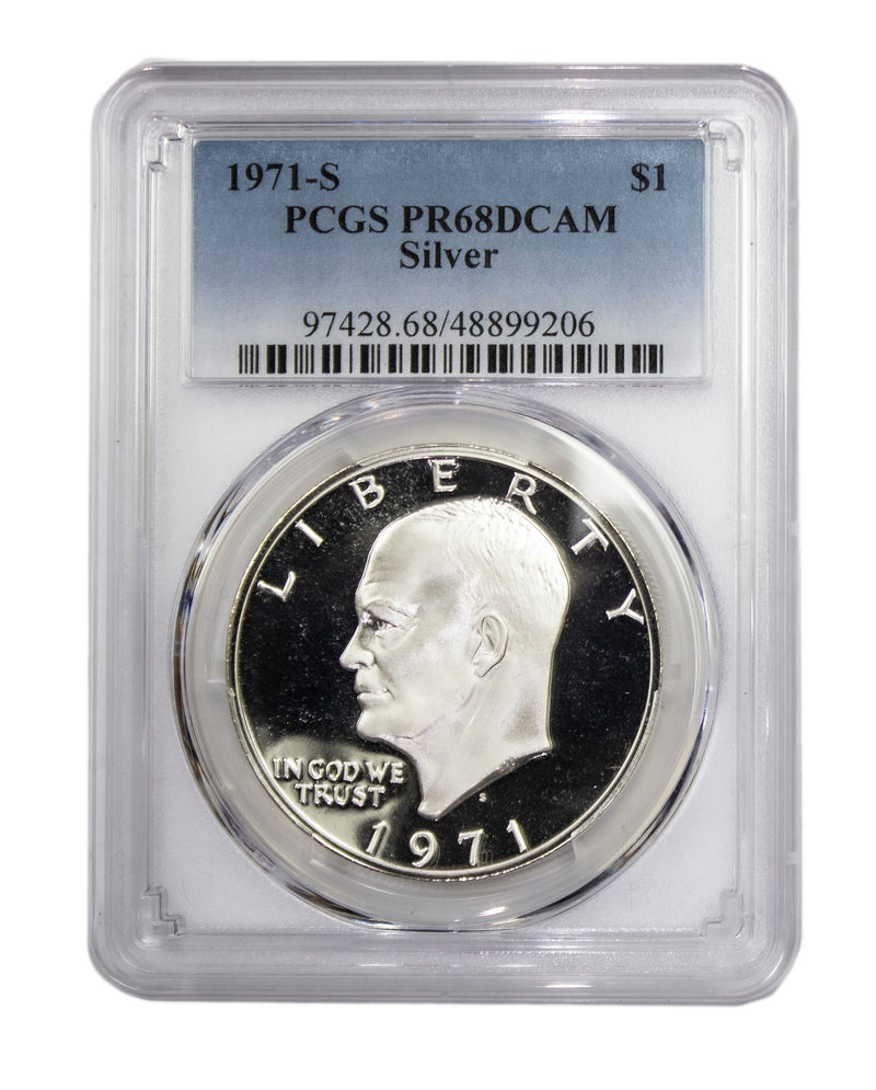 1971 -S Silver Eisenhower (IKE) Dollar Proof PCGS PR68DCAM