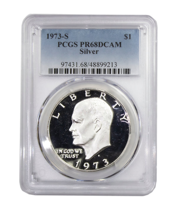 1973 -S Silver Eisenhower (IKE) Dollar Proof PCGS PR68DCAM