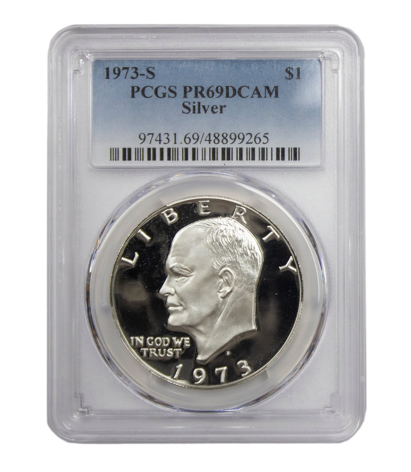 1973 -S Silver Eisenhower (IKE) Dollar Proof PCGS PR69DCAM