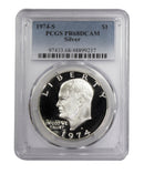1974 -S Silver Eisenhower (IKE) Dollar Proof PCGS PR68DCAM