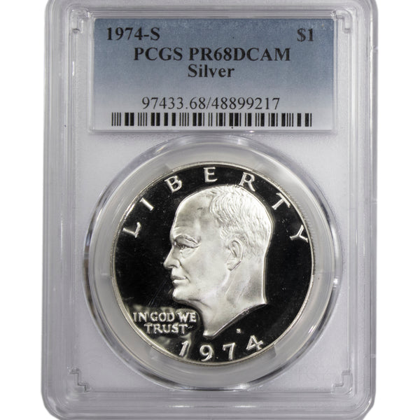 PCGS MS66 1974-S アイゼンハワー銀貨 PCGS MS66 1974-S