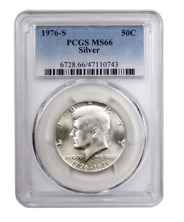 1976 -S Silver Kennedy Half Dollar PCGS MS66