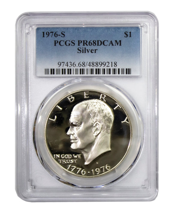 1976 -S Silver Eisenhower (IKE) Dollar Proof PCGS PR68DCAM