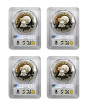 1976 -S Silver Eisenhower (IKE) Dollar Proof (4 COIN LOT) PCGS PR69DCAM