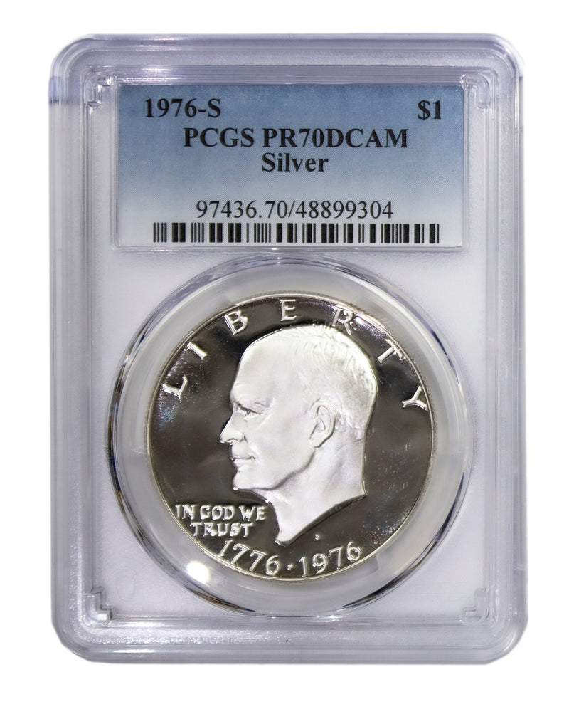 1976 -S Silver Eisenhower (IKE) Dollar Proof PCGS PR70DCAM