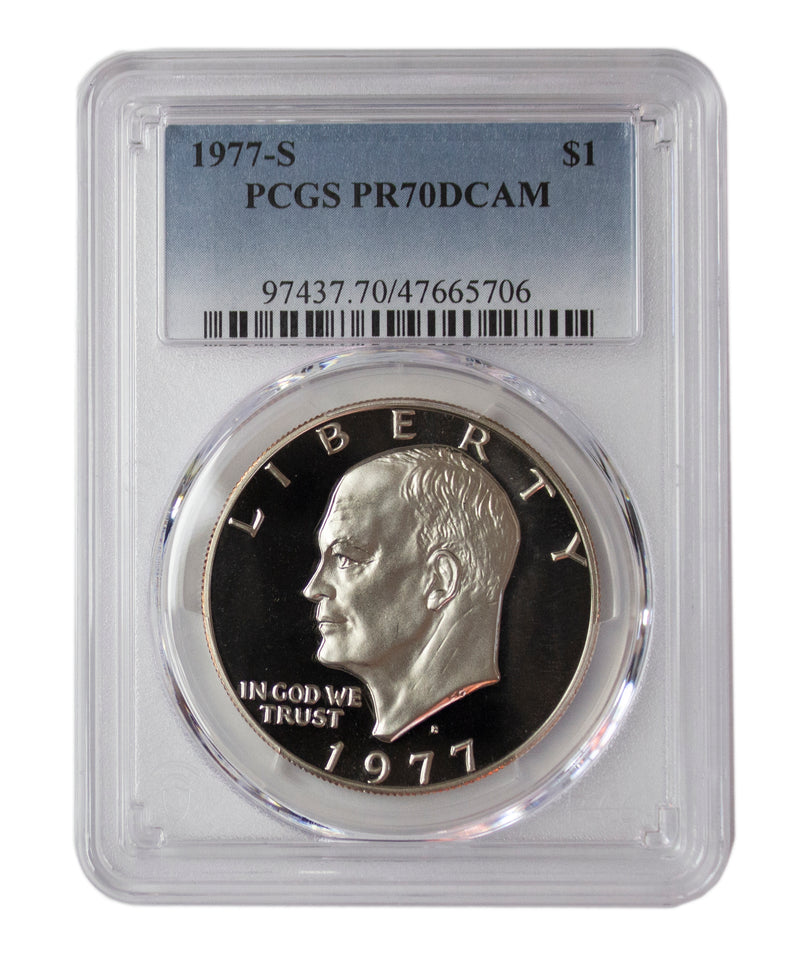 1977 -S Clad Eisenhower (IKE) Dollar Proof DCAM PCGS PR70