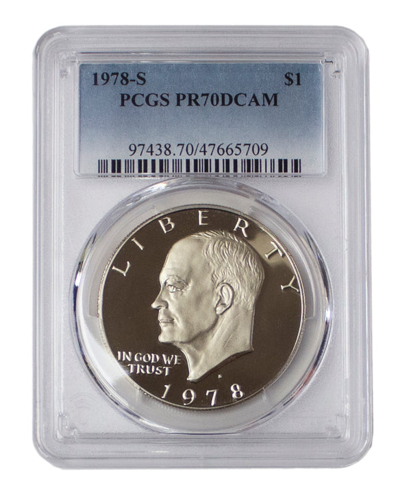 1978 -S Clad Eisenhower (IKE) Dollar Proof DCAM PCGS PR70