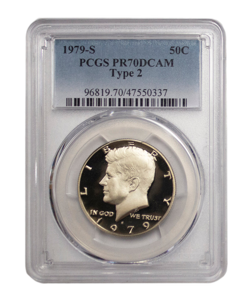 1979 -S Kennedy Proof Half Dollar Type 2 DCAM PCGS PR70