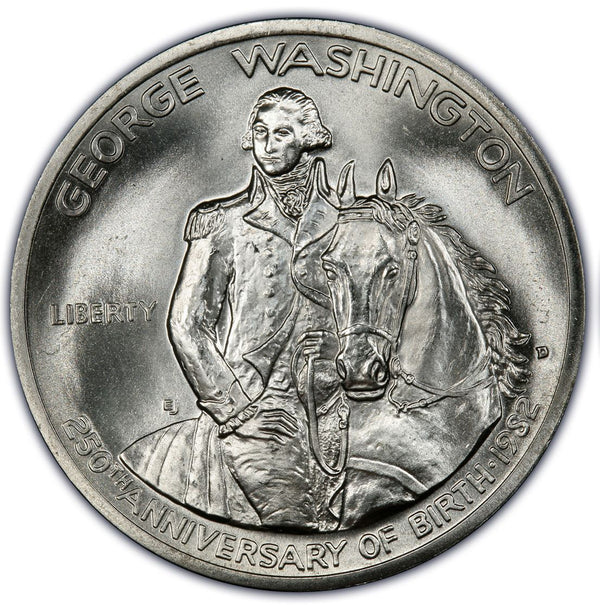 1982-D Washington Uncirculated Commemorative Half Dollar 90% Silver