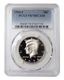 1998 -S Kennedy Proof Half Dollar DCAM PCGS PR70