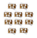 Empty Plastic Lens with Brown Insert Holds 4 small dollars, 10 Pack