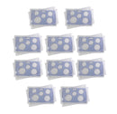 Empty Plastic Lens with Light Blue Insert Holds 5 Coins, 10 Pack