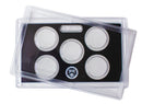 Empty Plastic Lens with Black Molded Insert Holds 5 Quarters