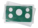 Empty Plastic Lens with Green Insert Holds 5 Coins