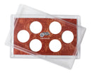 Empty Plastic Lens with Red Insert Holds 6 Quarters
