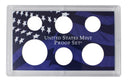 Empty Plastic Lens with Blue Insert Holds 6 Coins