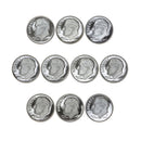 2000-2009 S Proof Roosevelt Dime Run CN-Clad 10 Coins