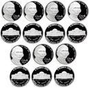 2010-2016 S Proof Jefferson Nickel Run 7 Coins