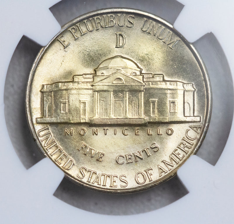 1944 -D Jefferson Nickel 5c NGC MS 66 6FS - (12055)