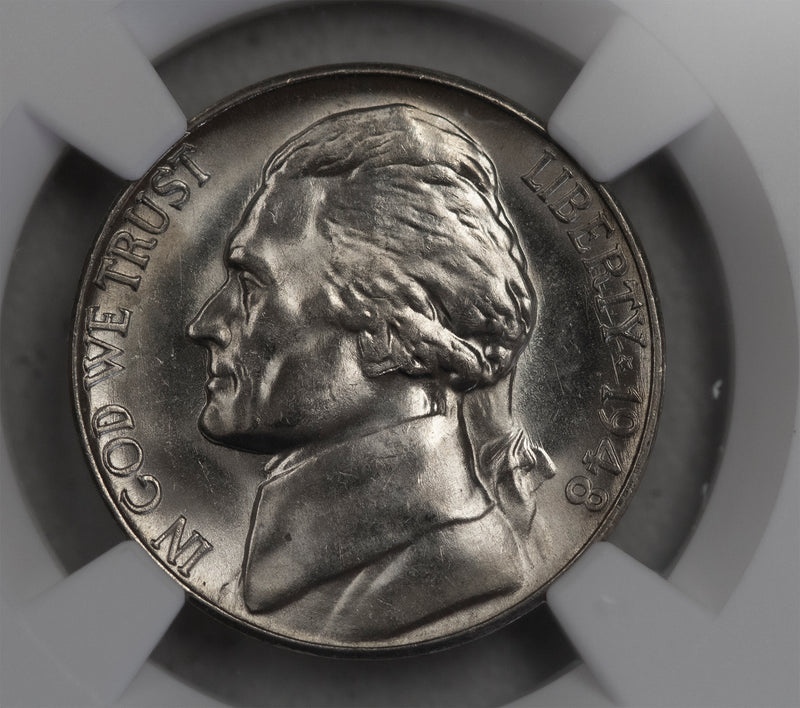 1948 -S Jefferson Nickel 5c NGC MS 66 5FS - (12060)