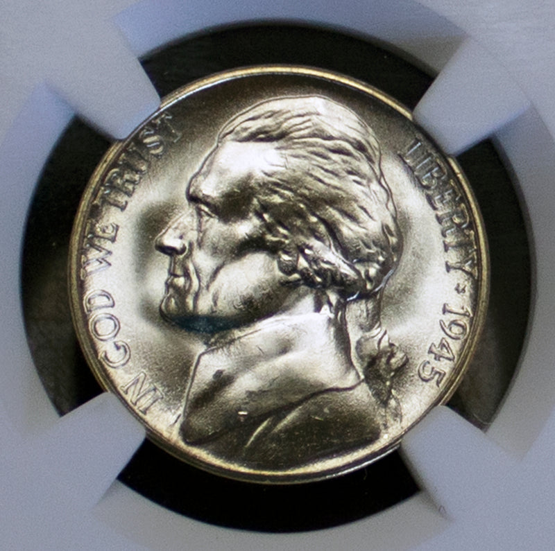 1945 -S Jefferson Nickel 5c NGC MS 66 5FS - (12062)