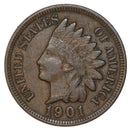 1901 Indian Head Cent Penny - XF