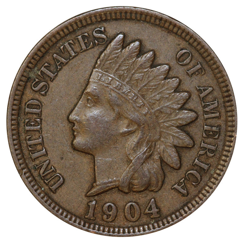 1904 Indian Head Cent Penny - XF