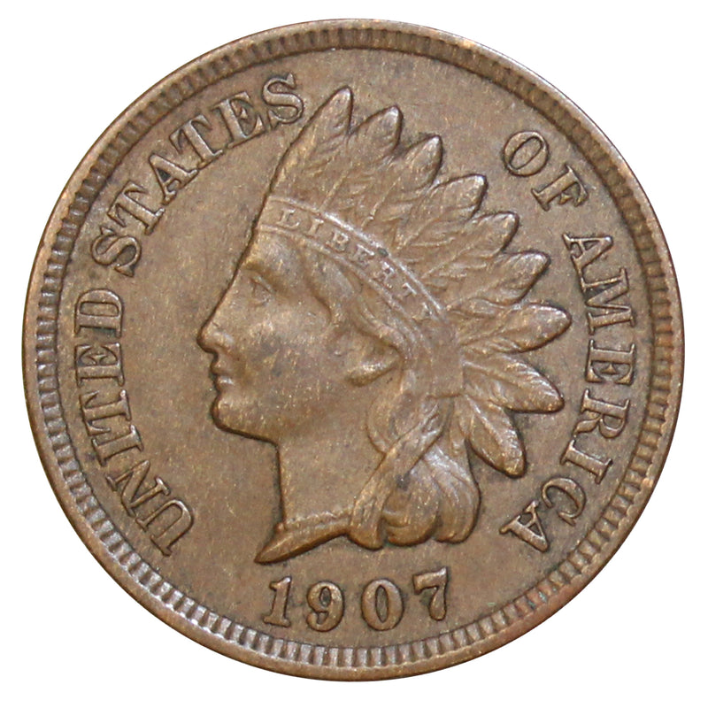 1907 Indian Head Cent Penny - XF