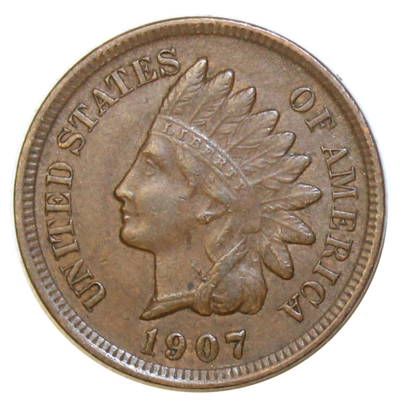 1907 Indian Head Cent Penny - XF