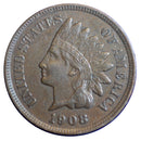 1908 Indian Head Cent Penny - XF