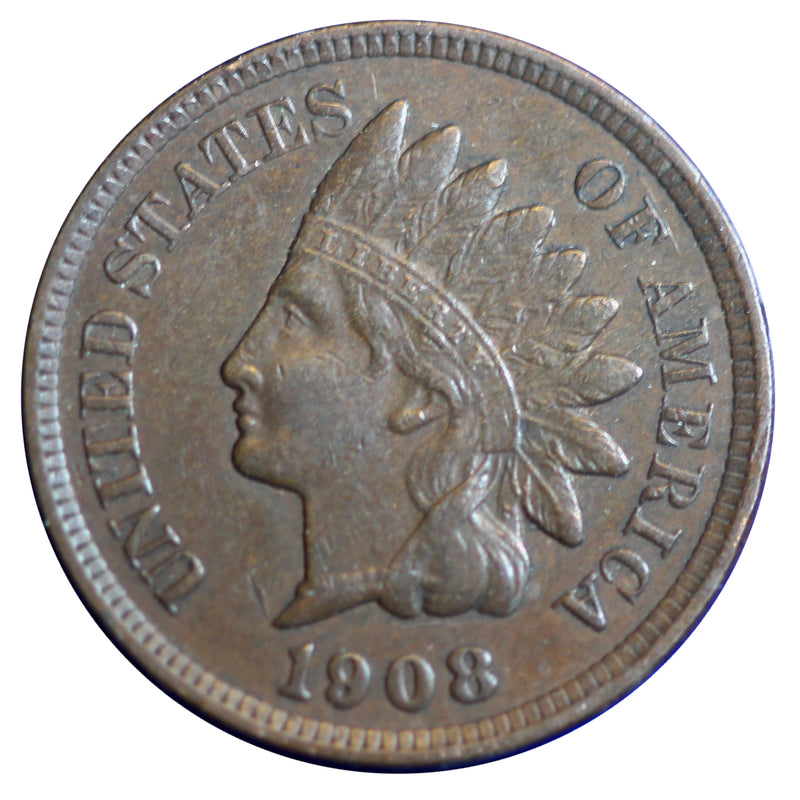 1908 Indian Head Cent Penny - XF
