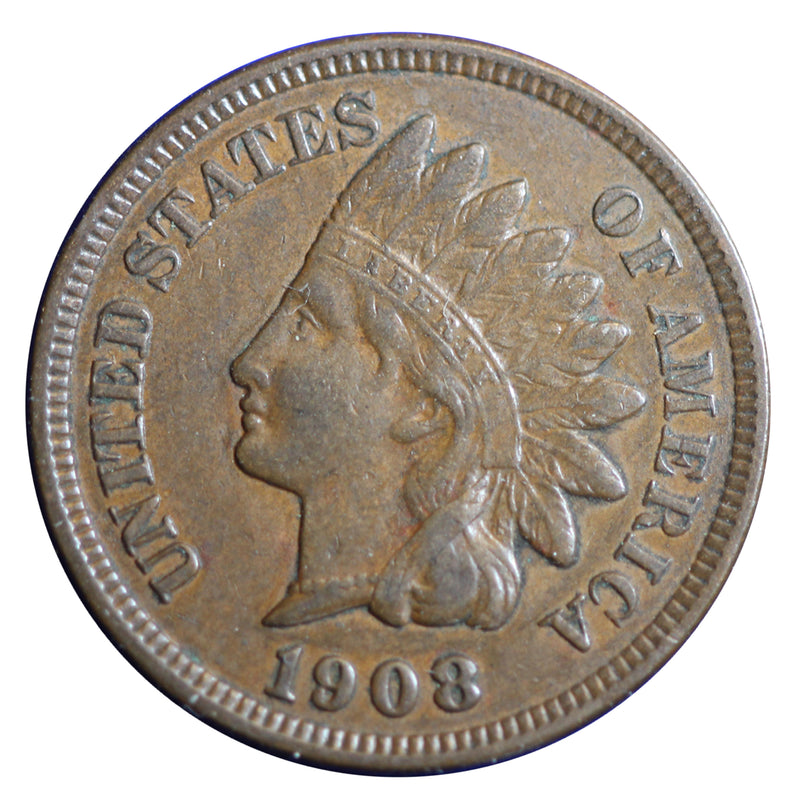 1908 Indian Head Cent Penny - XF