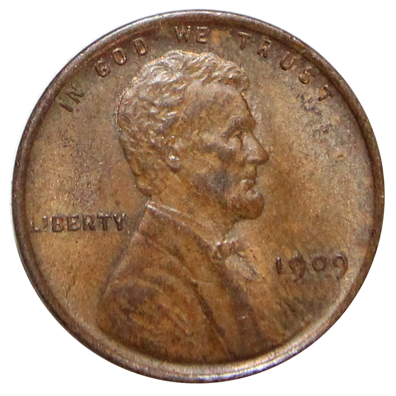 1909 VDB -P Lincoln wheat cent 1c - XF Extra Fine Condition (SP)