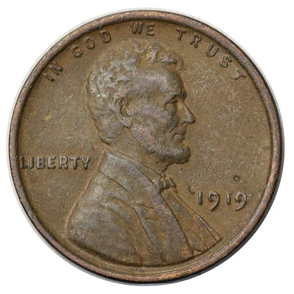 1919 -P Lincoln wheat cent 1c - XF Extra Fine Condition (SP)