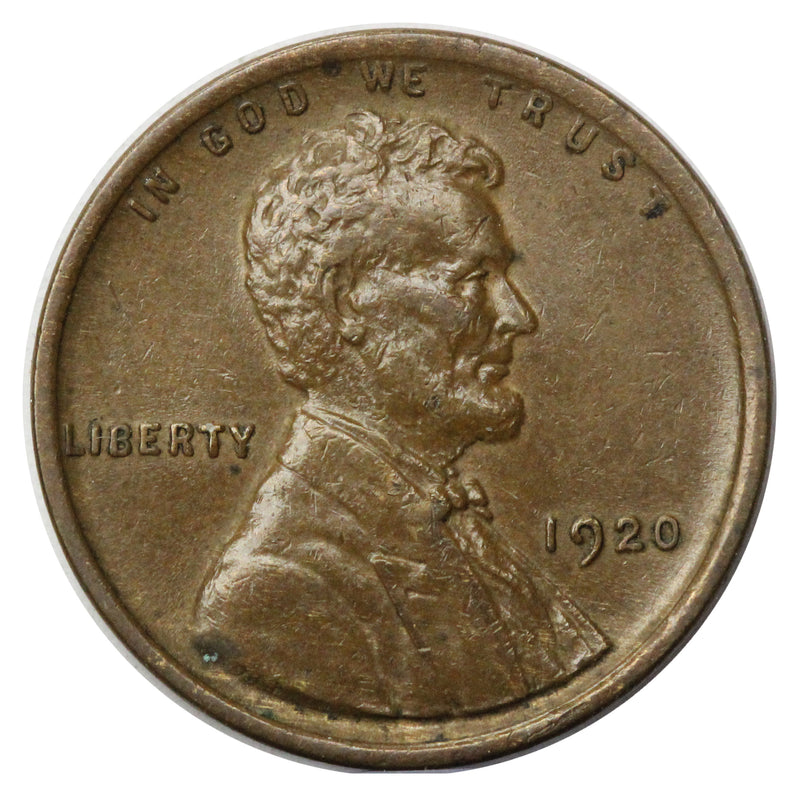 1920 -P Lincoln wheat cent 1c - XF Extra Fine Condition (SP)