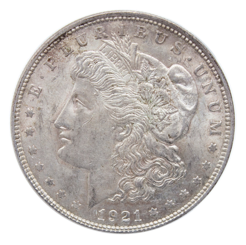 1921 -P  Morgan Silver Dollar - AU almost Unc Condition (SP)