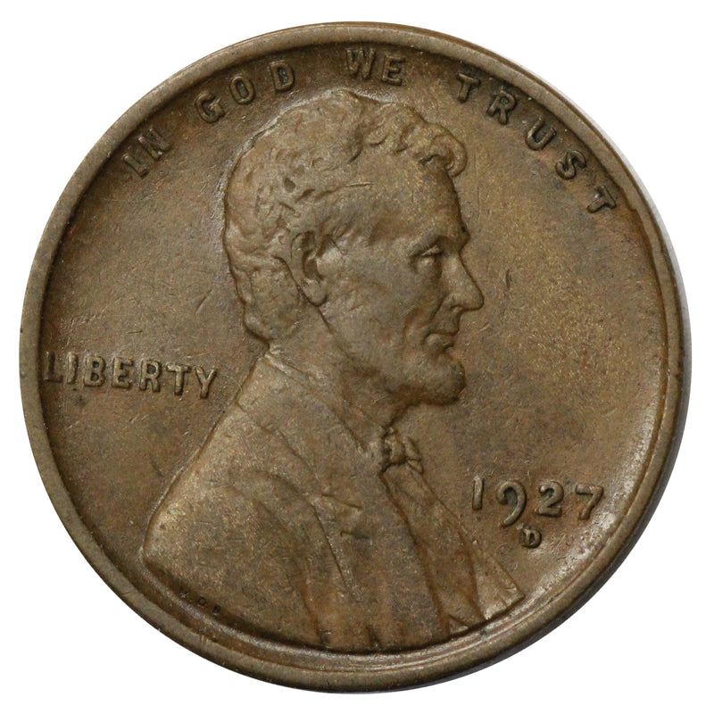 1927 -D Lincoln wheat cent 1c - XF Extra Fine Condition (SP)