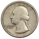 1934 -D Washington Quarter 25c - VG Very Good Condition (SP)
