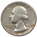 1937 -S Washington Quarter 25c - VF Very Fine Condition (SP)