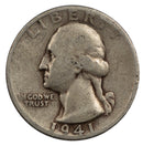 1941 -S Washington Quarter 25c - VG Very Good Condition (SP)