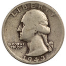 1943 -S Washington Quarter 25c - VG Very Good Condition (SP)