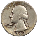 1943 -S Washington Quarter 25c - VG Very Good Condition (SP)