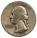 1945 -D Washington Quarter 25c - VG Very Good Condition (SP)