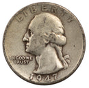 1947 -S Washington Quarter 25c - VG Very Good Condition (SP)